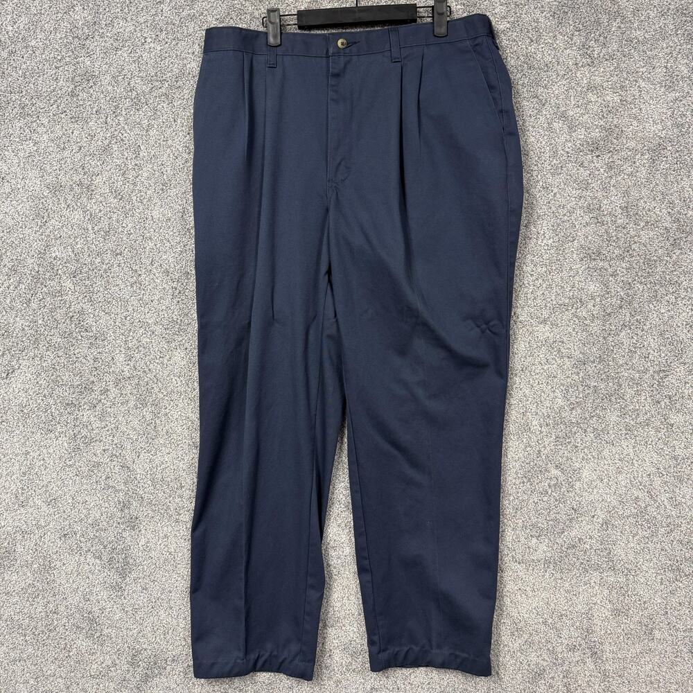 Vtg 90s Timber Creek Wrangler Pants Mens Size 36x29 Blue Chino Pleated Old Money